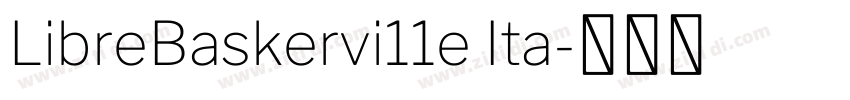 LibreBaskervi11e Ita字体转换